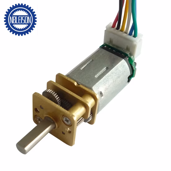 Motor DC com encoder micro 12V para fechaduras elétricas